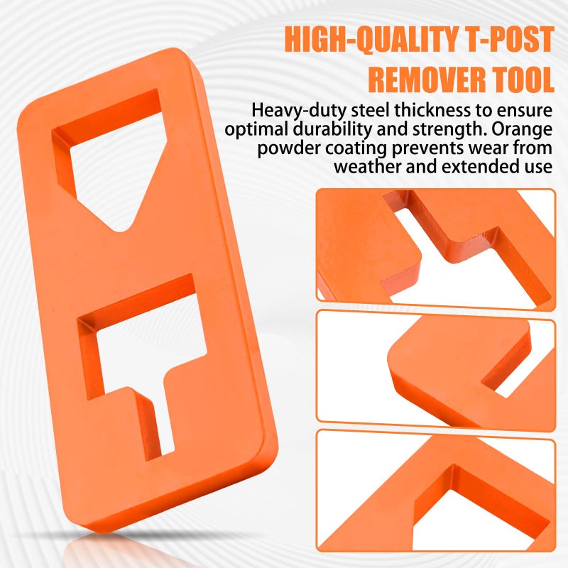 TNCZHYLX T Post Puller Fence Post Puller, Farm Equipment Tractor Accessories, Use Different Chains S Hooks Jacks Tractor Buckets from Ground - Image 2