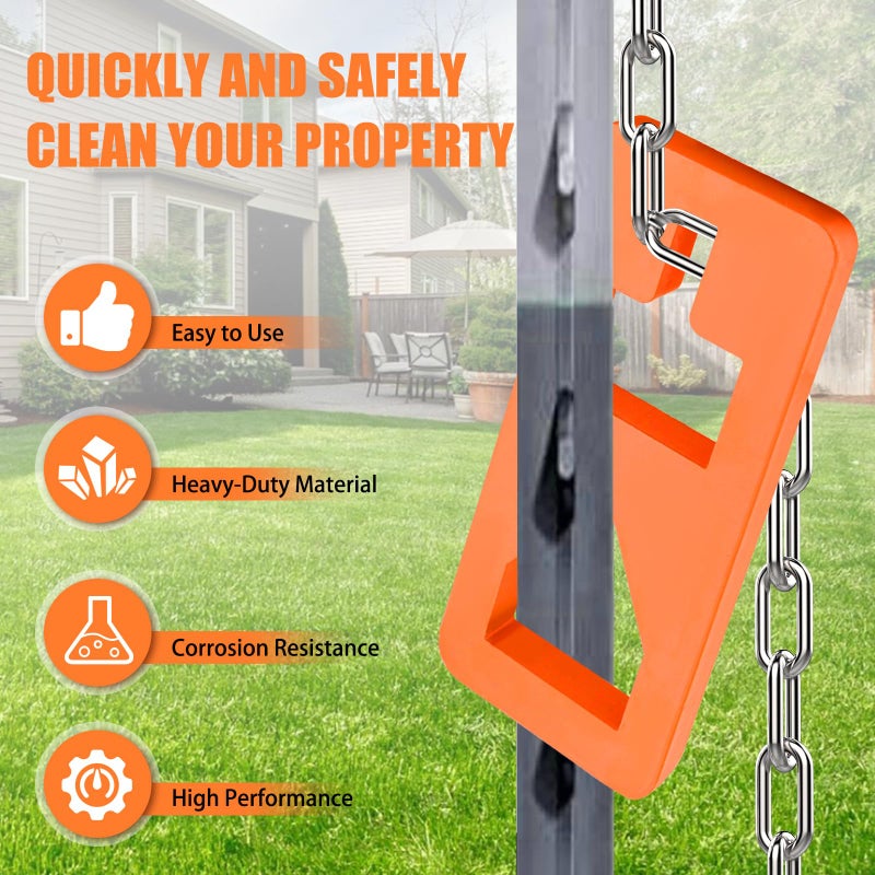 TNCZHYLX T Post Puller Fence Post Puller, Farm Equipment Tractor Accessories, Use Different Chains S Hooks Jacks Tractor Buckets from Ground - Image 4