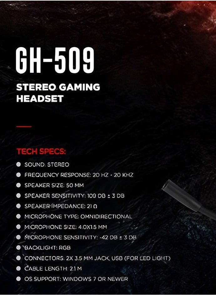 XTRIKE ME - Gaming Headset GH-509 Wired Stereo Gaming Headset Black-Wired Gaming Headphone with Crystal Clear Microphone for PS5 PS4 PC and Switch - Image 1