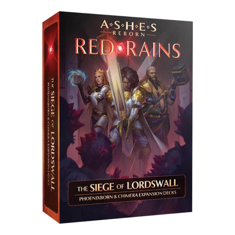 Plaid Hat Games Ashes Reborn Red Rains Siege of Lordswall Expansion Decks Phoenixborn Chimera Set for 12 Players Ages 14 Requires Corpse of Viros Master Set - Image 3