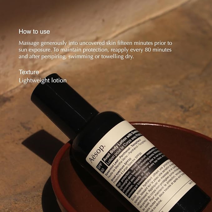 Aesop Avail Body Lotion with Sunscreen SPF 50 152.4g/5.4oz - Image 2
