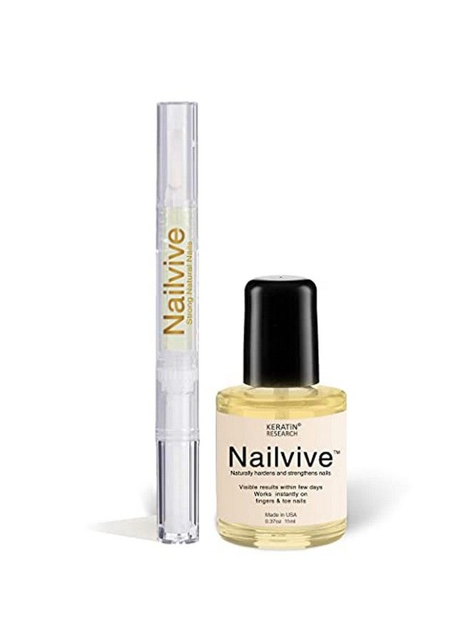 KERATIN RESEARCH Nailvive Nail Serum Powerful Magiclike Silk Proteins Proven Natural Formula Strengthening Hardening Nails Instantly Prevents Splits Chips Peels Cracks On Your Nails  - Image 2
