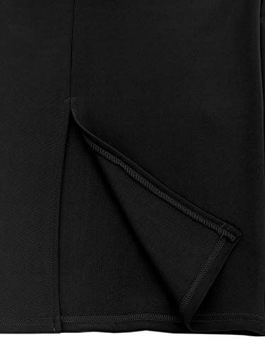 MixMatchy Women's Casual Classic Bodycon Pencil Skirt Black L - Image 4