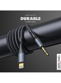 IBRAND 3.5mm to Lightning Aux Cable 100cm (Black)  - Image 3