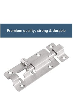 Y&D 2 Pack Door Security Slide Latch Lock, Keyless Entry Thickened Stainless Steel Sliding Easy to Install Gate, Lock with Screws  - Image 3