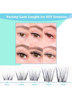 Lash Clusters Individual Lashes 72 Wide Cluster Lashes D Curl Wispy Eyelash Extension For Diy At Home 8 16Mm Mix Light Reusable Lash Extension (Lash Cluster 003) - pzsku/Z71B9FB077654BC76613EZ/45/_/1694504832/0b7c1139-138e-41a4-9c5b-a689d5ceb820