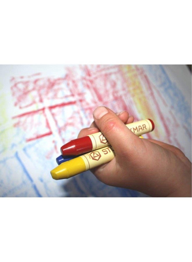 Stockmar Beeswax Stick Crayons in Storage Tin, Set of 8 Colors, Waldorf Assortment - Image 2