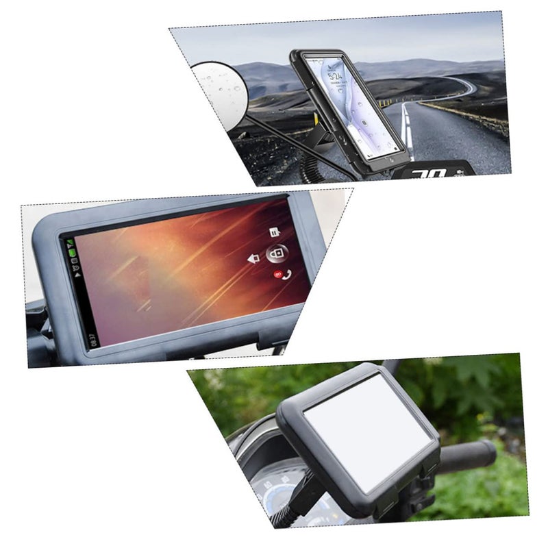 Universal Motorcycle Bicycle Phone Holder Rotating Handlebar Mount for Navigation - Image 4