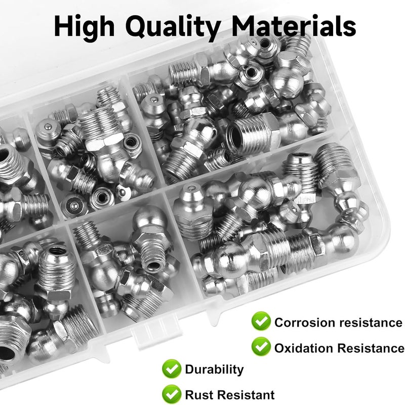 MXTIMWAN Metric Grease Assortment Kit for Grease Gun Pack of 100 - Image 5
