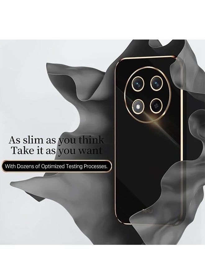 X-level Honor X9c 5G  Silicone Case Cover,Slim Honor X9c Phone Case Protective Cover Shockproof (Black) - Image 2