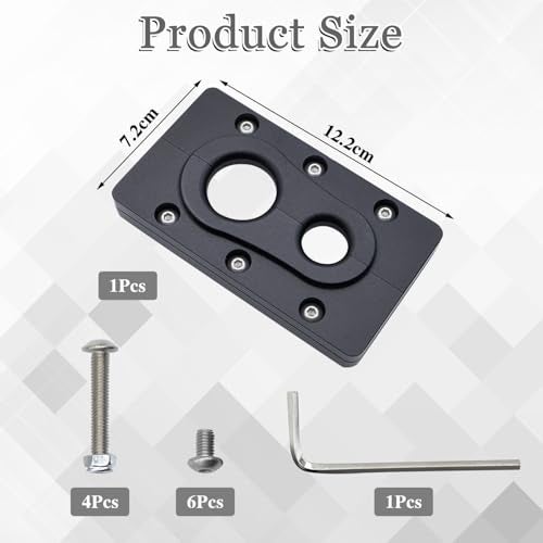 JADSOrBoBi Firewall PassThrough Bracket for Holley Terminator X Max Billet Aluminum Black - Image 3