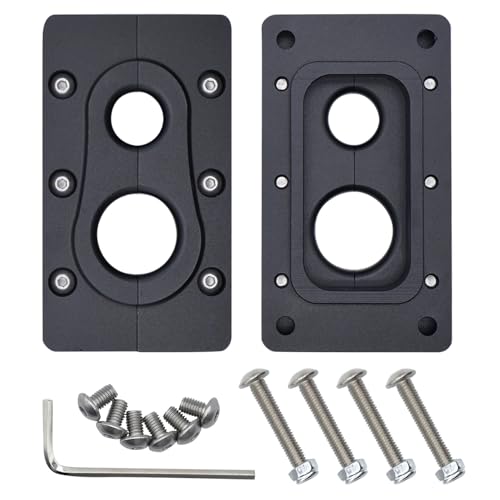 JADSOrBoBi Firewall PassThrough Bracket for Holley Terminator X Max Billet Aluminum Black - Image 1