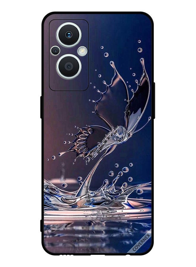 Covernex Protective Case Cover For Oppo Reno 7 Z 5G Water Drops Butterfly - Image 1