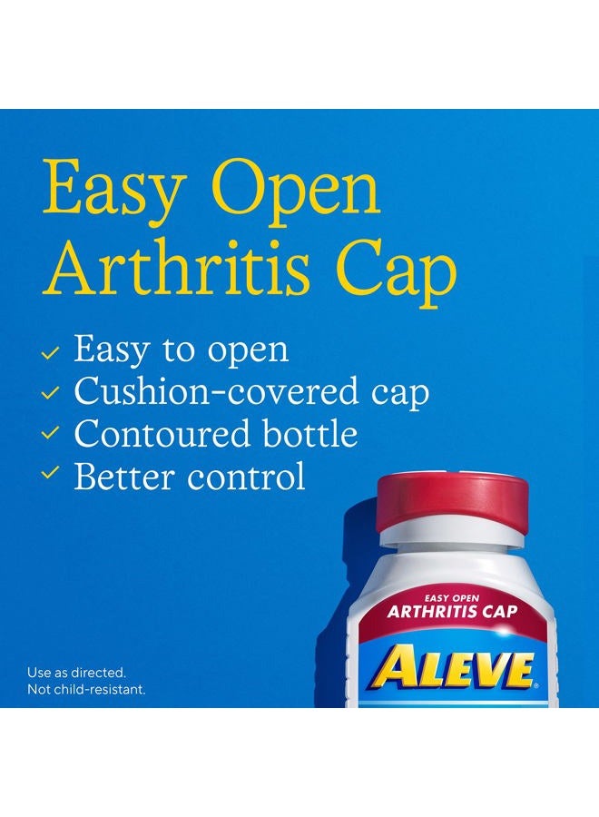 Aleve كبسولات جيل مع غطاء سهل الفتح لالتهاب المفاصل، نابروكسين صوديوم، دواء لآلام التهاب المفاصل، 160 حبة - Image 4