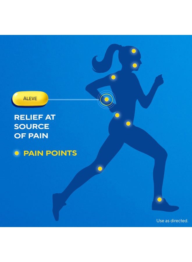 Aleve كبسولات جيل مع غطاء سهل الفتح لالتهاب المفاصل، نابروكسين صوديوم، دواء لآلام التهاب المفاصل، 160 حبة - Image 3