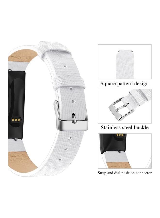 NIBEMINENT Replacement Wrist Strap Watchband For Fitbit Inspire/Inspire HR White - Image 3
