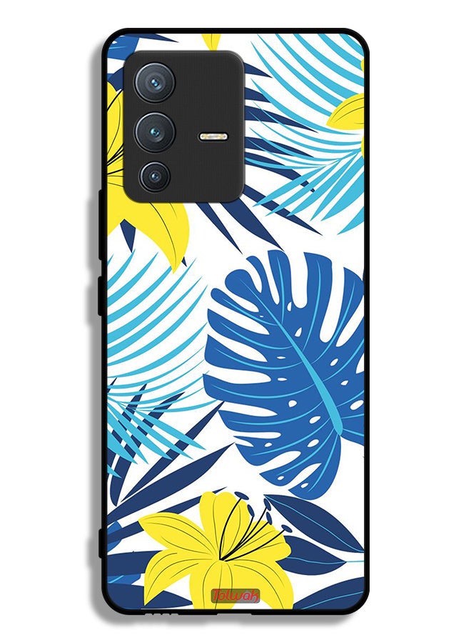 Tolwak Vivo S12 Pro 5G Protective Case Cover Feather And Flower Art - Image 1