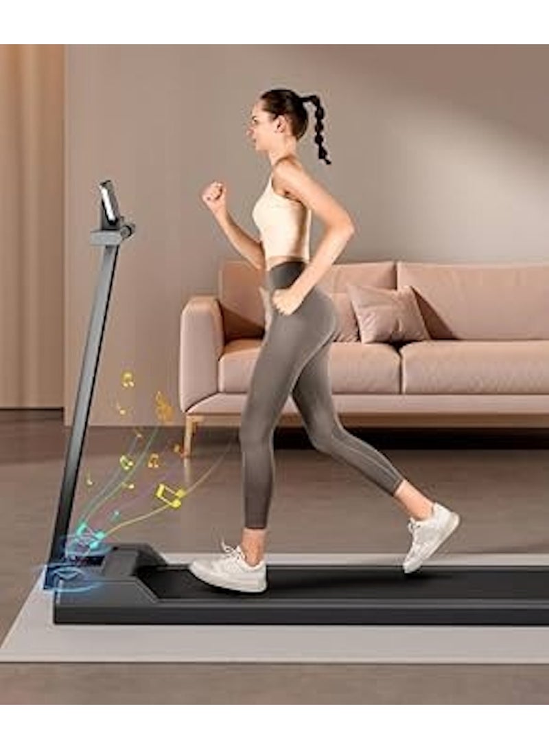 هويتك جهاز جري ذكي قابل للطي مزود بتقنية البلوتوث والموسيقى - حل لياقة بدنية منزلي صغير الحجم (أسود) - Image 2