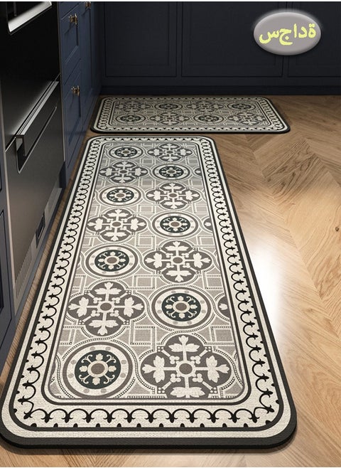 Kitchen Floor Mat,40*120cm/15.7*47.2in Non-Slip Kitchen Carpet, Kitchen Mat, Kitchen Carpet, Water-Absorbing And Non-Slip, Quick-Drying And Anti-Fouling, Kitchen Floor Mat, Easy-Care Floor Carpet, Laundry Room, Sink