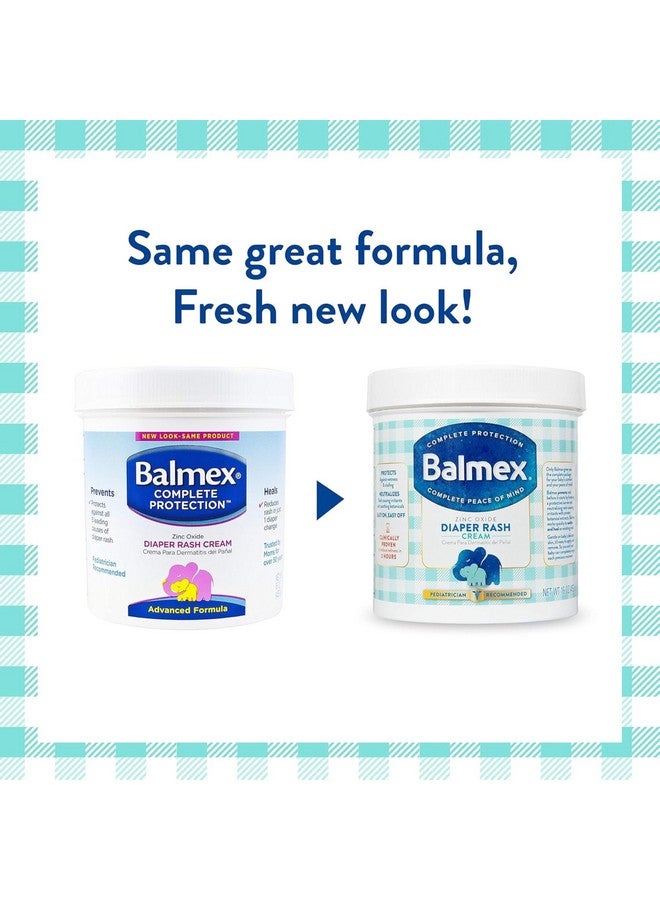 Balmex كريم بالميكس للحماية الكاملة من طفح الحفاضات للأطفال، مثبت سريرياً لتقليل الاحمرار في استخدام واحد فقط*، مع أكسيد الزنك + الأعشاب، موصى به من قبل أطباء الأطفال ومختبر من قبل أطباء الجلد، 16 أونصة - Image 5