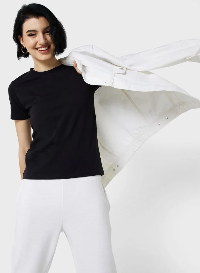 Ginger Basics 5 Pack Essential Crew Neck T-Shirt