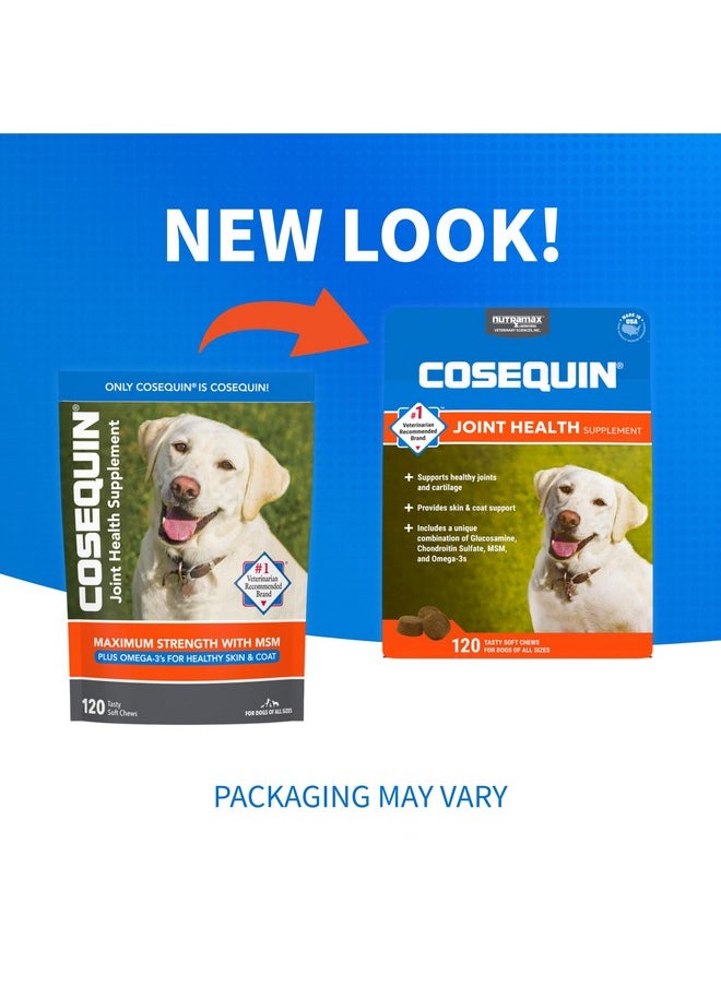 Nutramax Laboratories Cosequin Joint Health Supplement for Dogs - With Glucosamine, Chondroitin, MSM, and Omega-3's, 120 Soft Chews  - Image 2
