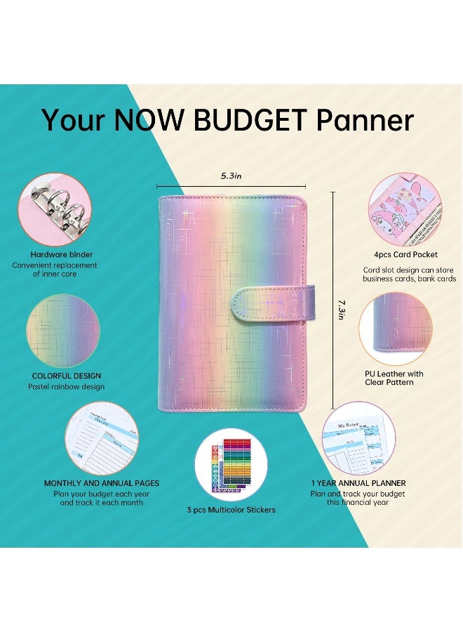 A6 Loose Leaf Notebook Set Pu Leather Loose Leaf Notebook Cash Budget Ledger Plan Notebook Plan Monthly Plan Manual Ledger Budget Binder - Image 5