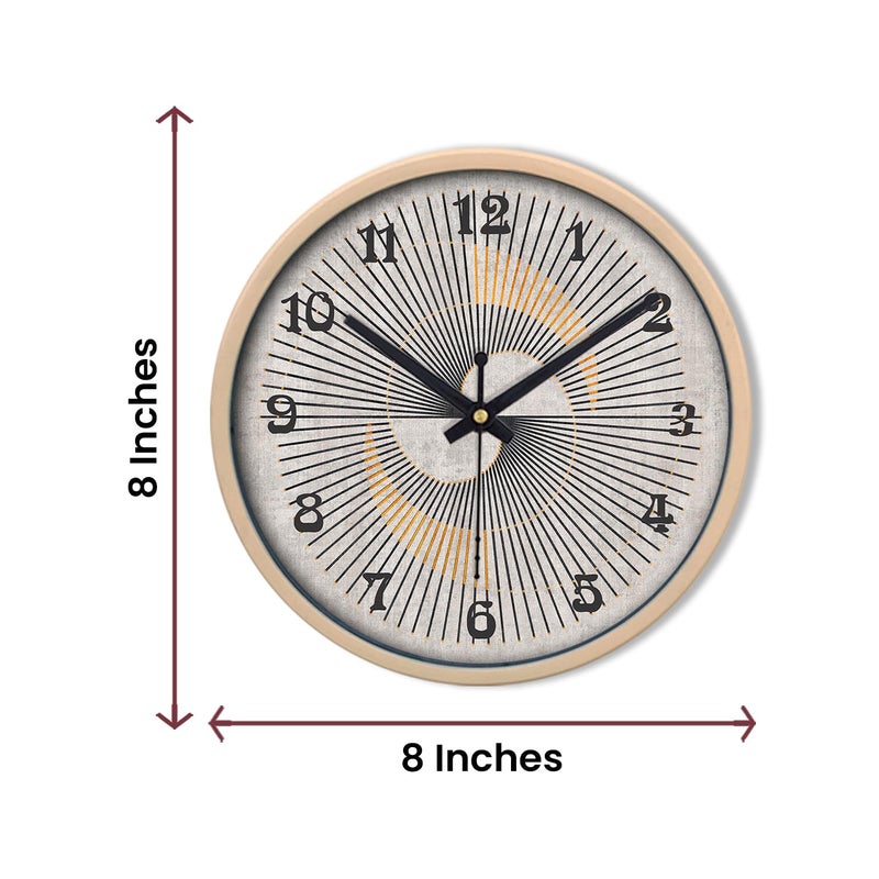 Olive Tree 8Inch Plastic Analog Wall ClockTable Clock Modern Dial Latest Stylish Table Clock Cream Frame Quartz Movement1068 - Image 5