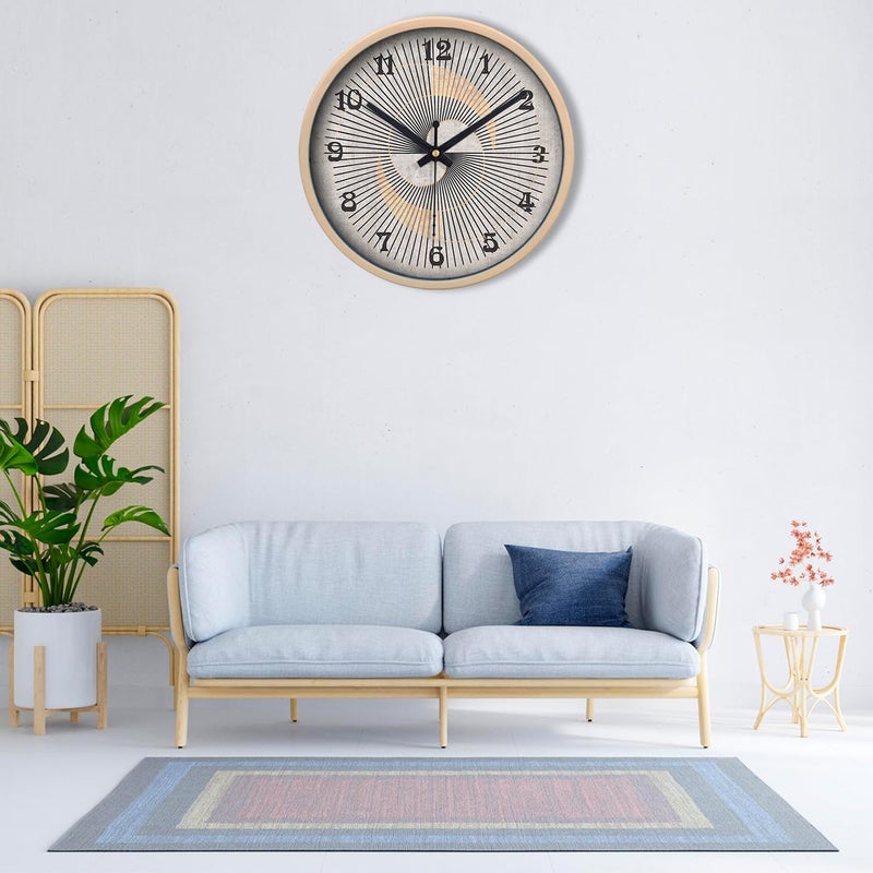 Olive Tree 8Inch Plastic Analog Wall ClockTable Clock Modern Dial Latest Stylish Table Clock Cream Frame Quartz Movement1068 - Image 4