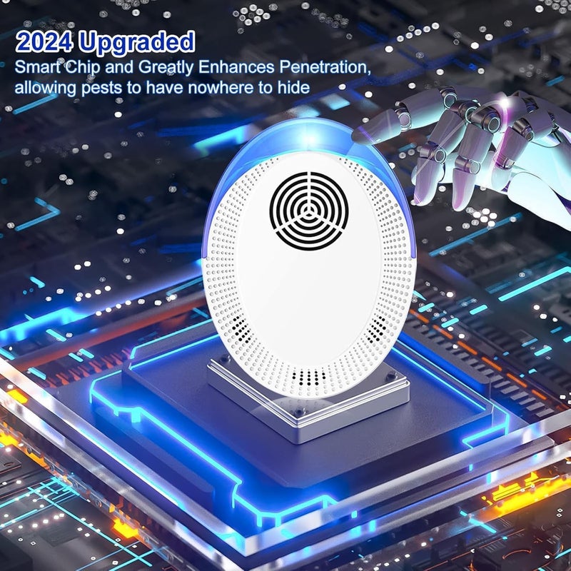 FUNI Ultrasonic Pest Repeller, Electronic Mouse Repellent, Indoor Silent Rat Deterrent Plug In, Pest Control for Mice, Ants, Spider, Rodent, Fly, Mosquitoes, Harmless to Humans & Pets (6) - Image 4