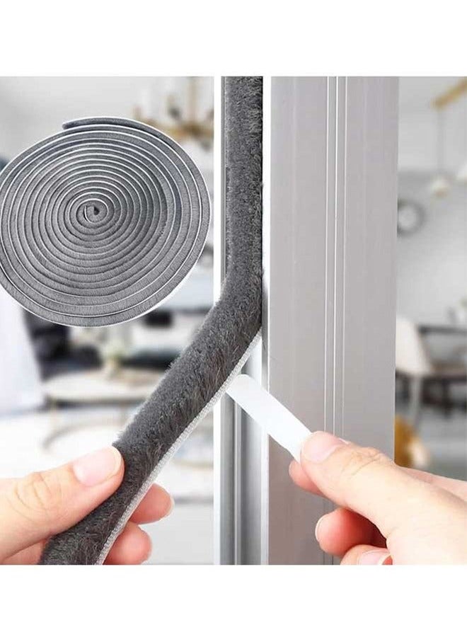 5M Self Adhesive Seal Strip Weatherstrip for Windows and Doors House Soundproofing, Windproof, Dustproof, Stronger Stickiness Gray - Image 1