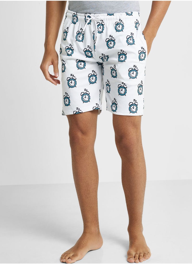 Seventy Five - Printed T-Shirt & Short Pyjama Set - Image 1