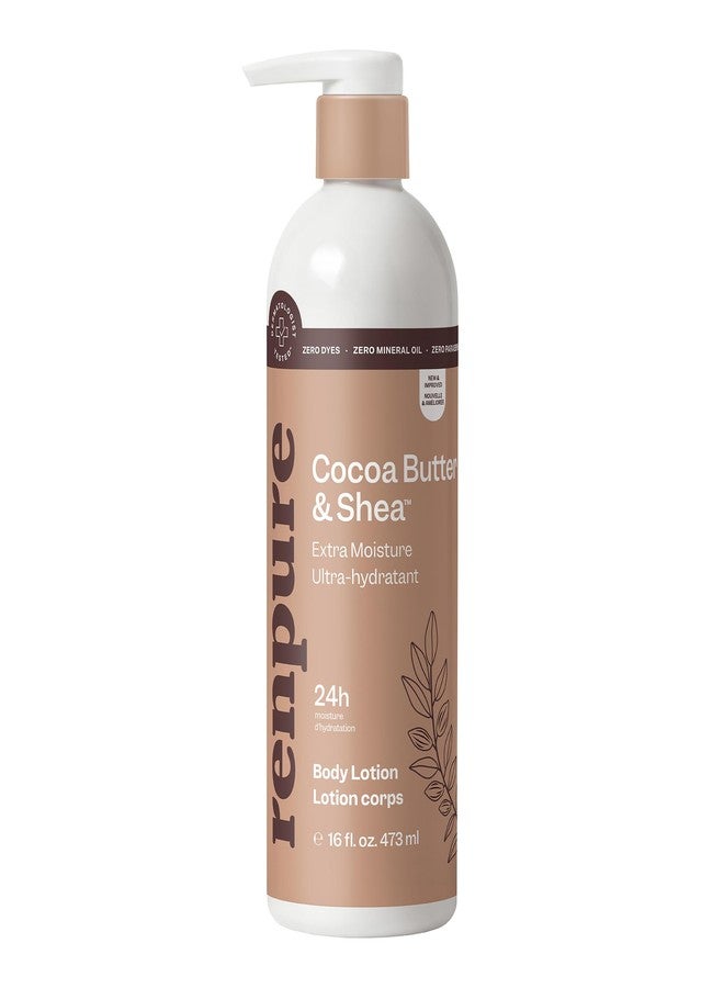 Renpure Cocoa Butter & Shea Butter Ultra-Hydrating Body Lotion – 24HR Moisturization – Rich & Creamy Formula- For Dry to Very Dry Skin - Cocoa Butter and Shea Butter - 16 Fl Oz - Image 1