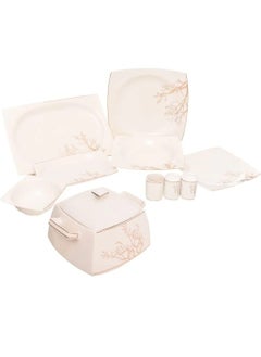 FM Porcalin dinner set 33 pcs -Rosa FM -Tree model  - Image 1