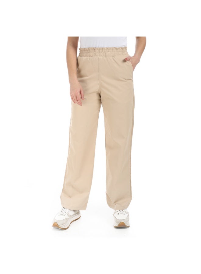 Coctail 19359-gabardine pants-cafe - Image 1