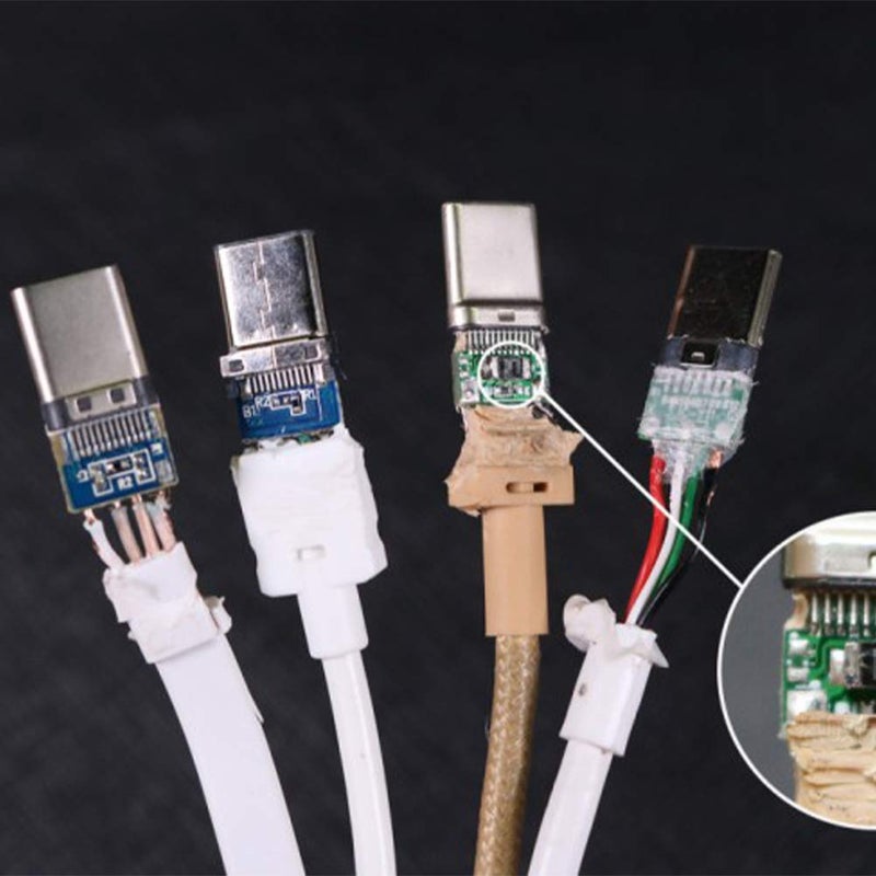 ANMBEST 10PCS USB 3.1 Type C Connector 24 Pins Male Plug Socket Receptacle Adapter to Solder Wire & Cable 24P PCB Board Support Module - Image 5