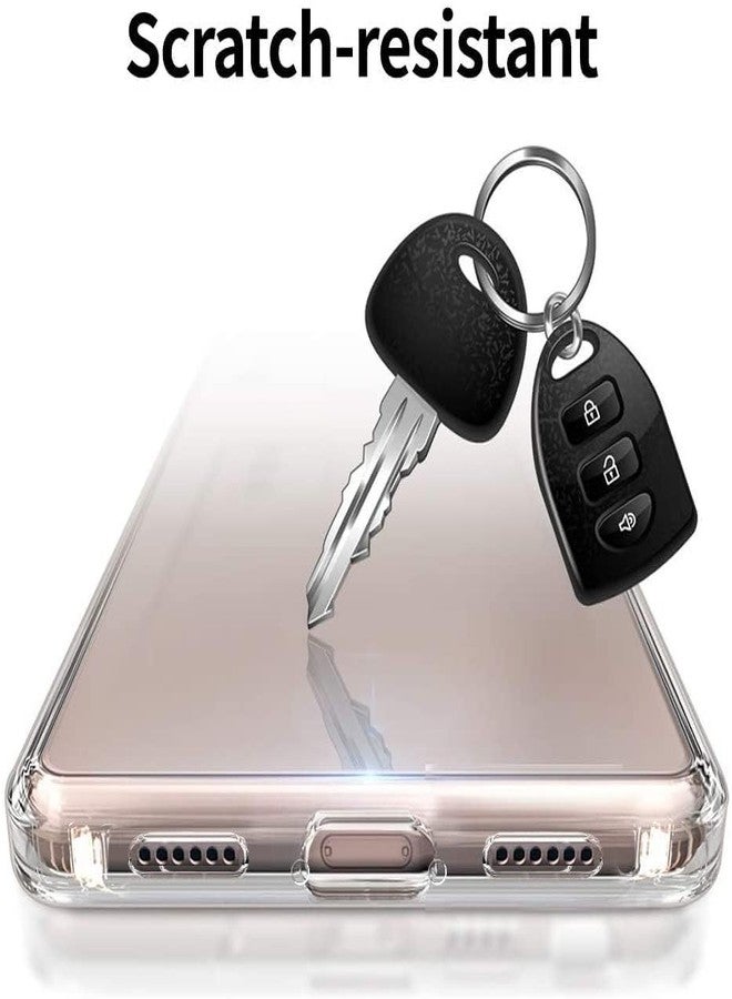 INF Cell Phone Bumper Cover Compatible with iPhone 13, Shockproof TPU Soft Silicone Mobile Phone Cover with Reinforced Corners, Anti-Scratch Non-Yellowing Protective Case(Transparent) - Image 4