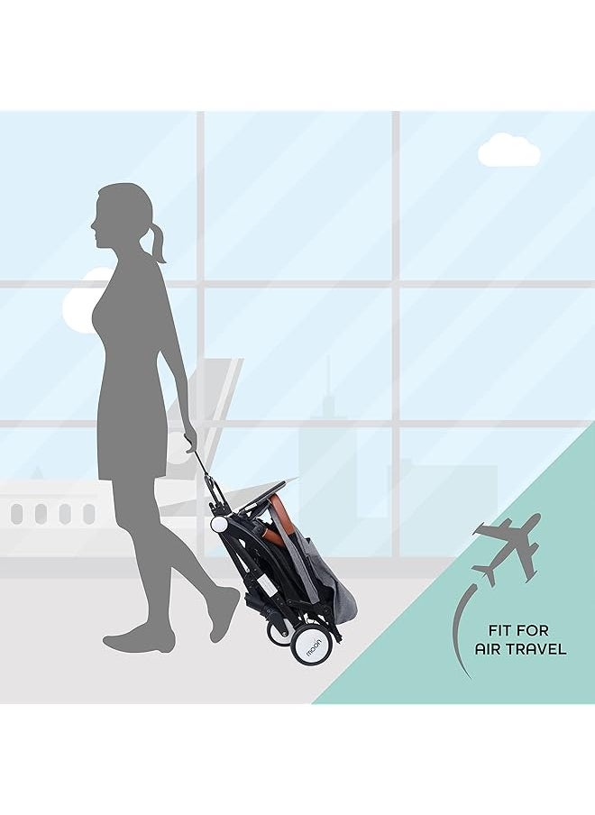 erorex Ritzi Cabin Stroller Black Grey Dots  - Image 5