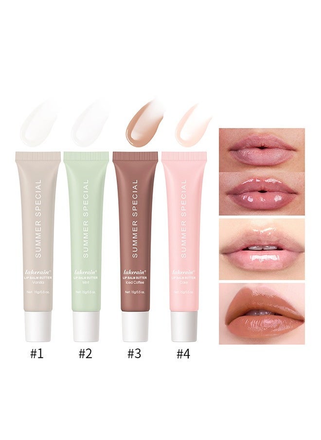 lakerain Summer Special Lip Balm Butter, Reduce Lip Lines, Soothing Moisturizing Tinted Lip Mask, Repair Dry Cracks Lip Oil - Mint 02(15G/0.5 OZ)  - Image 5