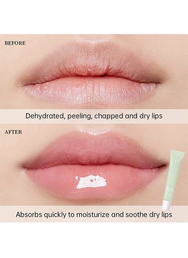 lakerain Summer Special Lip Balm Butter, Reduce Lip Lines, Soothing Moisturizing Tinted Lip Mask, Repair Dry Cracks Lip Oil - Mint 02(15G/0.5 OZ)  - Image 4
