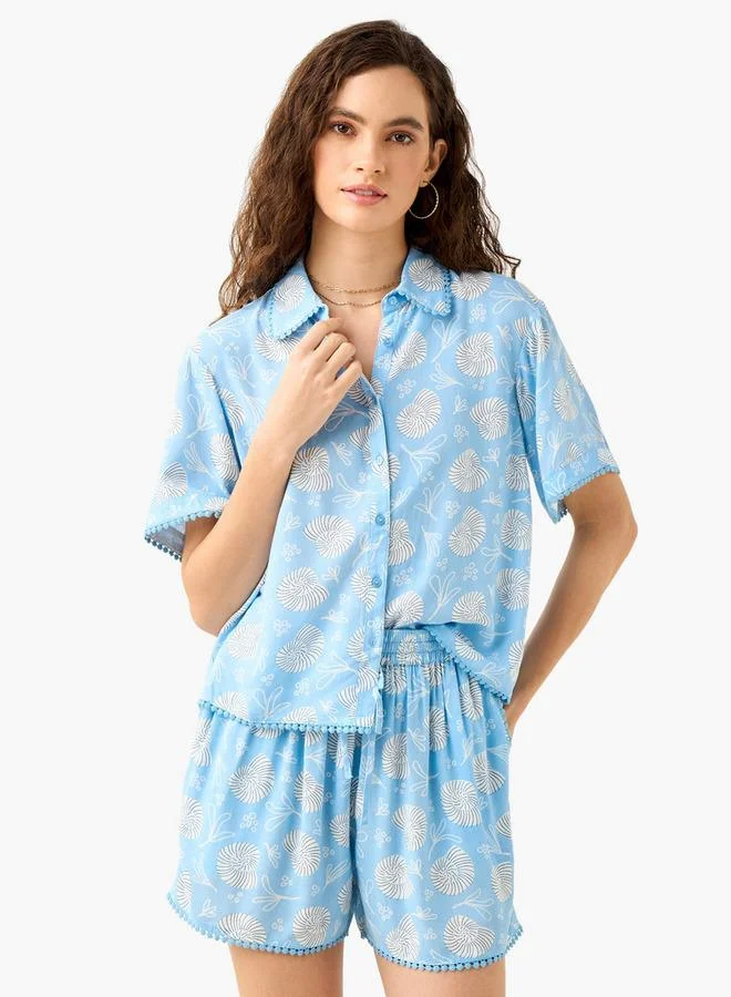 سبلاش فيڤ طقم قميص وشورت مطبوع