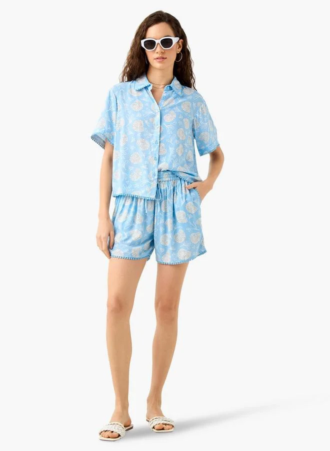 سبلاش فيڤ طقم قميص وشورت مطبوع