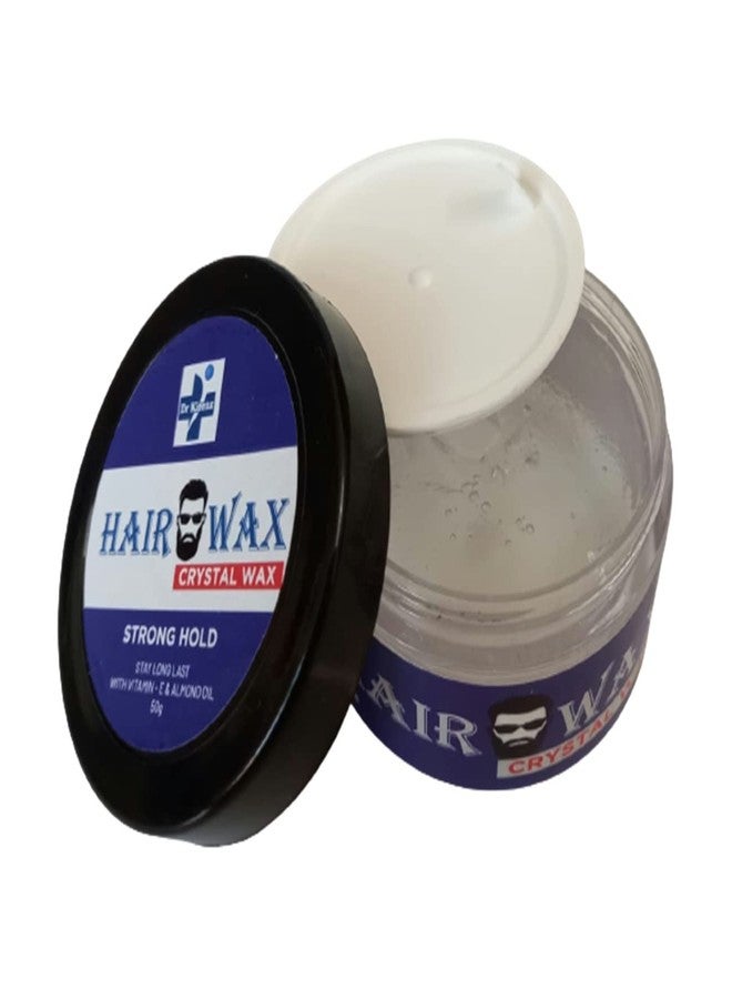 Dr Kleenz Crystal Hair Wax | Strong Hold | Vitamin Enriched | Hair Styling Wax 150 gm (50 Gm x 3) - Image 2