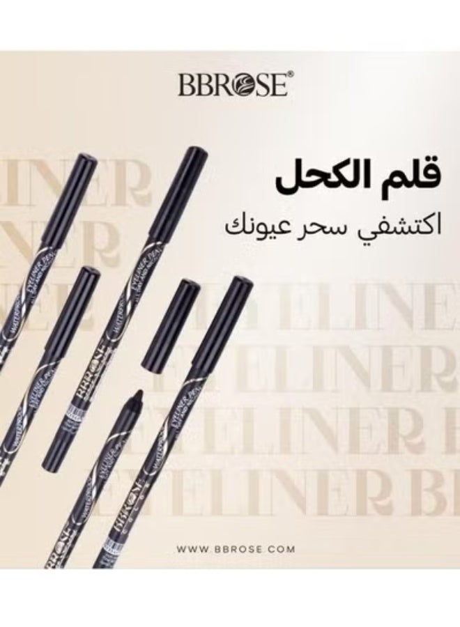بي بي روز قلم تحديد عيون مقاوم للماء يدوم 24 ساعة لون فحمي أسود - 1.5 جم - Image 4