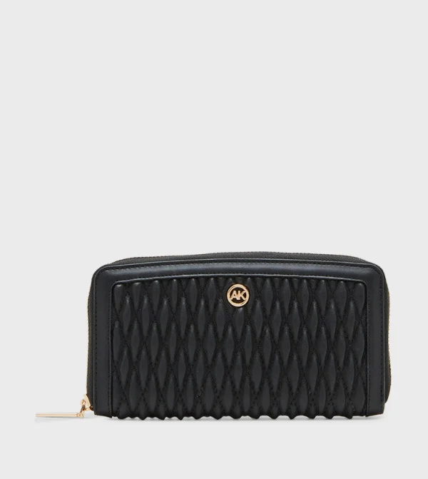ان كلاين Anne Klein Quilted Zip Around Long Wallet