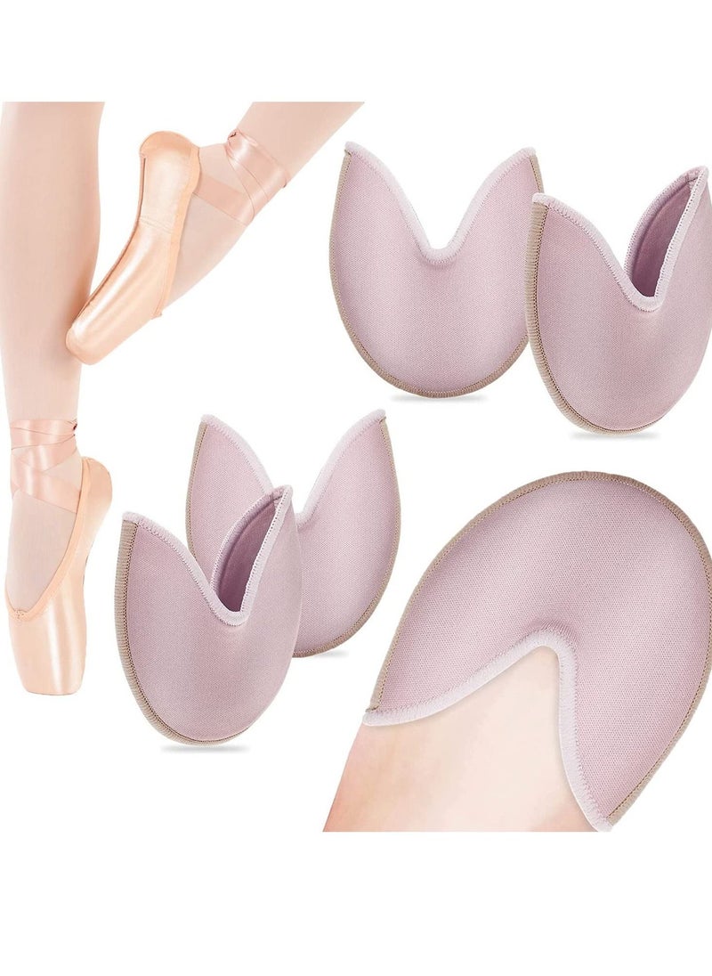 Generic Toe Protectors, 2 Pairs Shoes Pouch Ballet Dance Pointe Socks Pad, Pads Covers for Women Heels, Relief Forefoot Pain Slipper, Anti-Slip Half - Image 1
