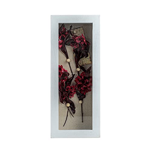 Freezing point Shadow Box Frame 5x12.5 Shadow Boxes Display Case with Linen Back Memorabilia Awards Medals Bouquet Photos Picture Badge Wedding Memory Box for Keepsakes White Small Pin Board White - Image 2