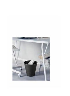 Generic 2 pieces black and white waste basket set, size 28x28 cm  - Image 2