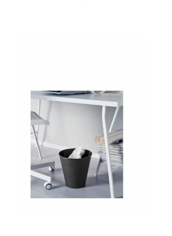 Generic 2 pieces black and white waste basket set, size 28x28 cm  - Image 2