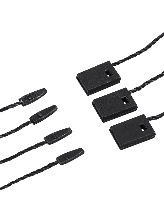 إيروريكس 1000 قطعة من خيوط علامات التعليق 1000 قطعة من الدبابيس السوداء 0.8 بوصة دبابيس معدنية أرضية دبابيس على شكل كمثرى دبابيس علامات الملابس علامات الملابس مثبت بلاستيكي بطاقة سعر سوداء خيوط نايلون بيضاء - Image 4